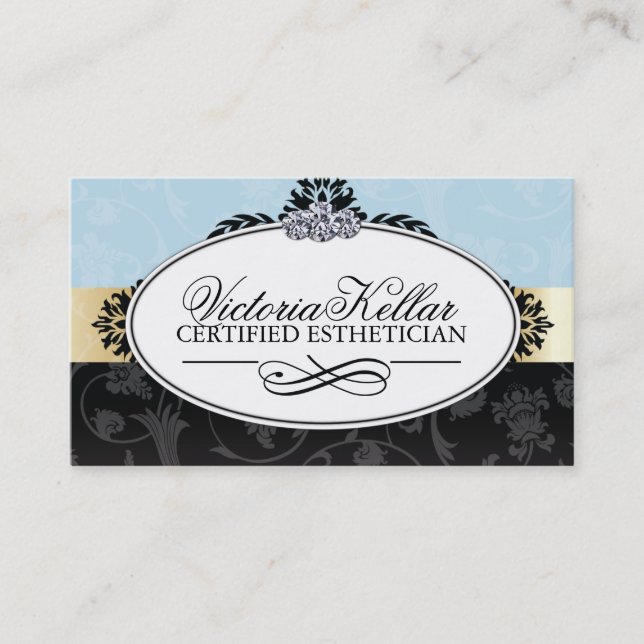 Carte de visite chic de salon (Devant)
