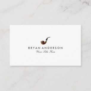 Carte de visite chic de tuyau de tabagisme