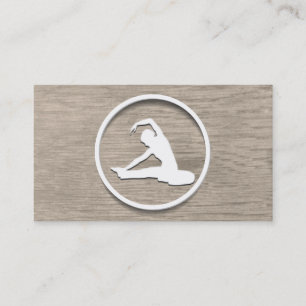 Carte de visite chic de yoga