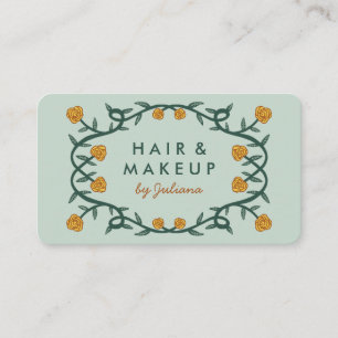 Carte De Visite Chic Élégant Rose Frame Feminine Floral Chic