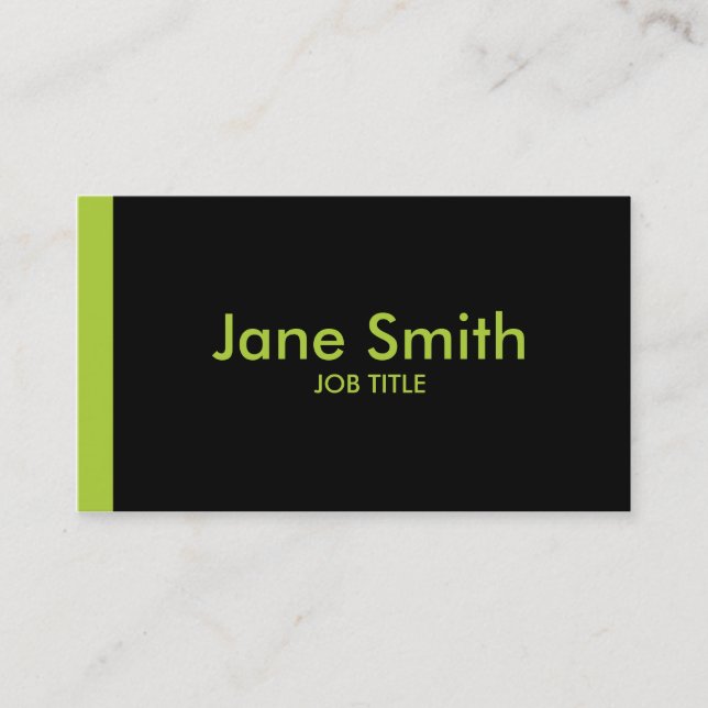 Carte De Visite Chic élégant simple simple professionnel moderne (Devant)