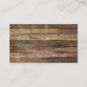 Carte de visite chic et rustique
