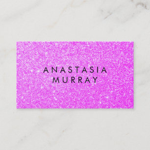 Carte De Visite Chic, Girly & Glam Lilac Purple Parties scintillan