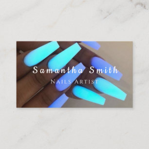 Carte De Visite Chic Glam Nail Art Manicure Salon Nails Artiste