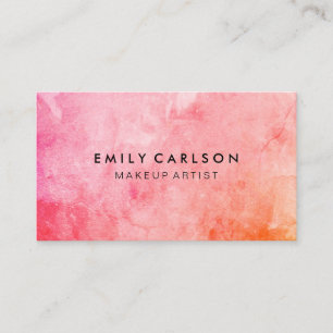 Carte De Visite Chic Grunge Colorée