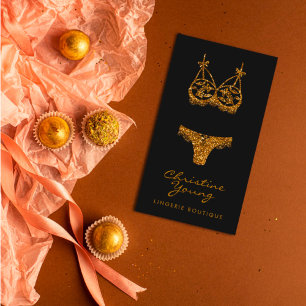 Carte De Visite Chic Lace Lingerie Boutique Parties scintillant d'