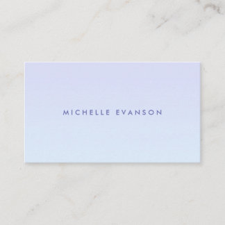 Carte De Visite Chic Lavender Blue Gradient Motif