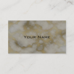Carte De Visite Chic Luxe Fond à Motif de Marbre Gris et Or