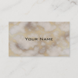 Carte De Visite Chic Luxe Fond Motif Marbre Gris & Or