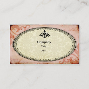 Carte de visite chic minable rose