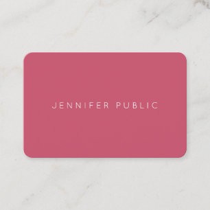 Carte De Visite Chic minimaliste professionnel Modèle des couleur