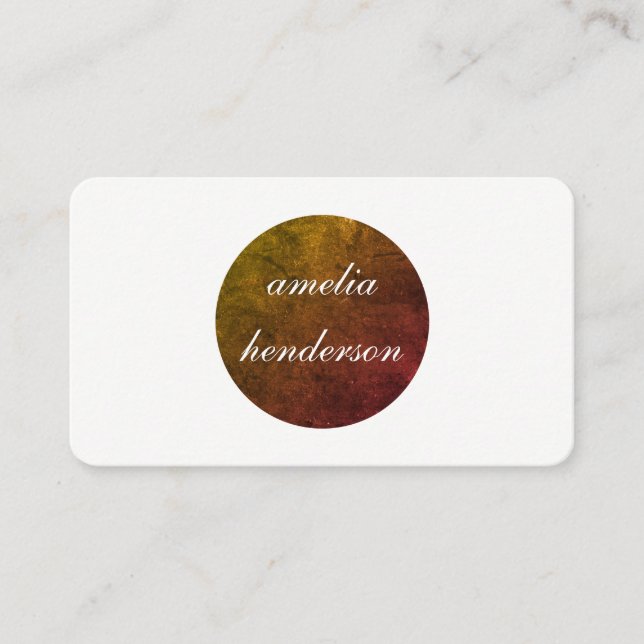 Carte De Visite chic minimaliste texture (Devant)