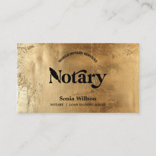 Carte De Visite Chic Notaire Public Prêt Signer Photo QR Code