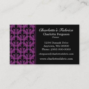 Carte de visite Chic, Parfection Plum