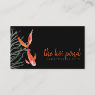 Carte De Visite Chic Poisson orange Koi