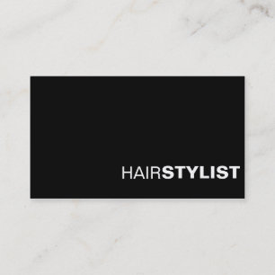 Carte de visite chic professionnelle noir et blanc