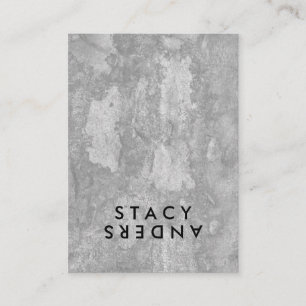 Carte De Visite Chic rustique de lettre flip