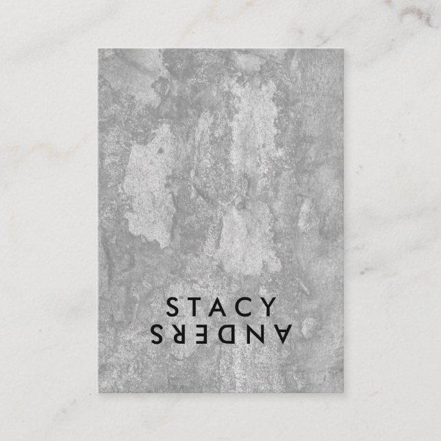 Carte De Visite Chic rustique de lettre flip (Devant)