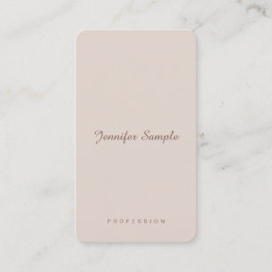 Carte De Visite Chic Script Modern Professionnel Simple Modèle