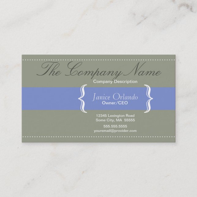 Carte de visite chic simple moderne 2 (Devant)