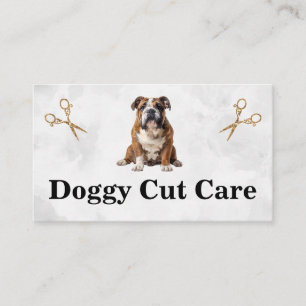 Carte De Visite Chien Assis   Toiletteur pour Animaux de Compagnie