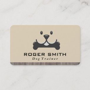 Carte De Visite Chien avec Logo d'Os Soins pour Animaux de Compa