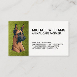 Carte De Visite Chien berger allemand Turf Service animal