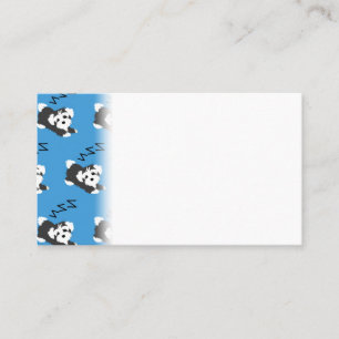 Carte De Visite Chien bichon havanais endormi Amateur d'animaux ZZ