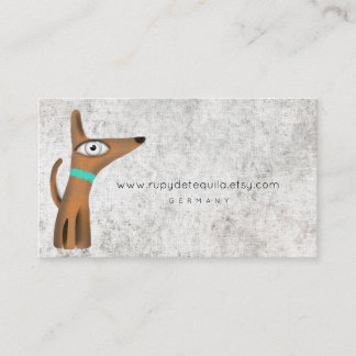 Carte De Visite Chien Brave Petit Chien