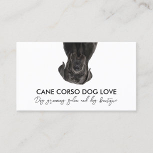 Carte De Visite Chien Cane Corso Noir