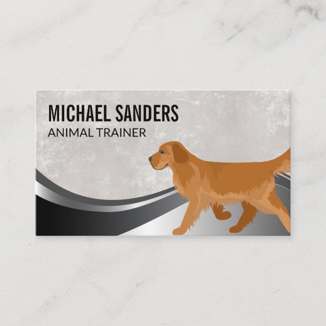 Carte De Visite Chien courant | Services animaux (Devant)