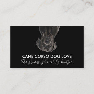 Carte De Visite Chien de corse de canne blanche noire