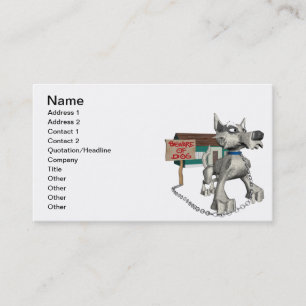 Carte De Visite Chien de garde