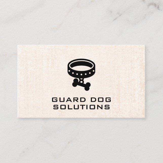 Carte De Visite Chien de garde | Dog House | Formateur (Devant)