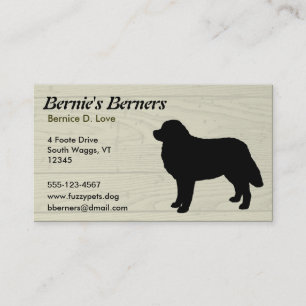 Carte De Visite Chien de montagne de Bernese