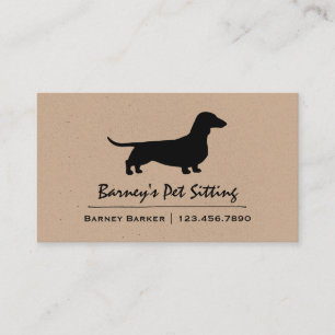 Carte De Visite Chien de saucisse du chien de saucisse de la