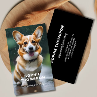 Carte De Visite Chien et animaux de compagnie chien marchant