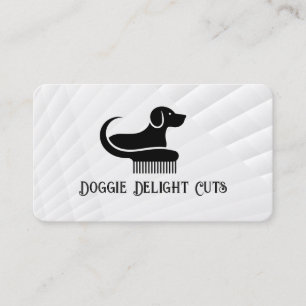 Carte De Visite Chien et outils de toilettage   Services pour anim