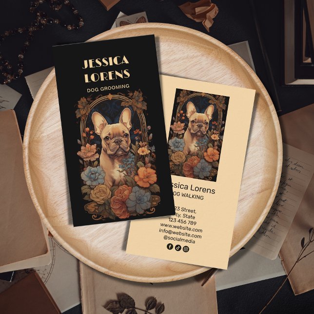 Carte De Visite Chien Groomer Français Chien Chien Chien Chien Chi (Créateur téléchargé)