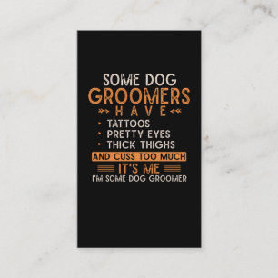 Carte De Visite Chien Grooming Animal Tattooé Chien Groomer