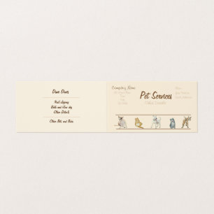 Carte De Visite chien Grooming et services de soins pour animaux d