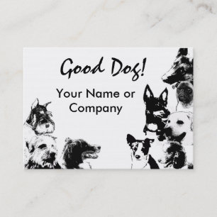 Carte De Visite Chien heureux