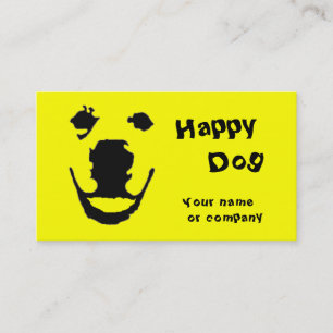 Carte De Visite Chien heureux