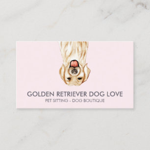 Carte De Visite Chien Retriever Doré