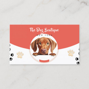 Carte De Visite Chien toiletter boutique animal de compagnie chic 