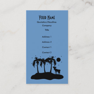 Carte De Visite Chien tropical