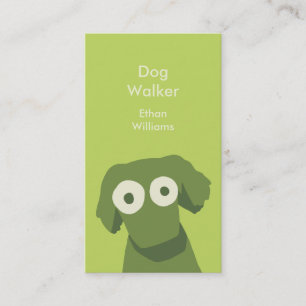 Carte De Visite Chien vert