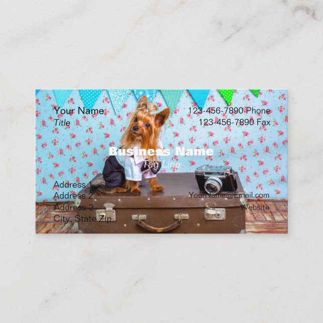 Carte de visite Chien Yorkie - HAMbyWG (Devant)