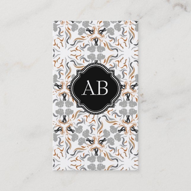 Carte De Visite Chiens Marron Tendance (Devant)