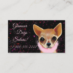 Carte De Visite Chihuahua Bling      